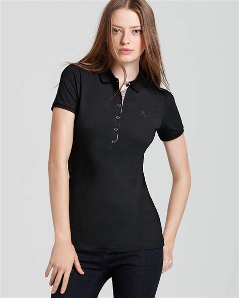 polo burberry nera donna|Burberry polos for Women .